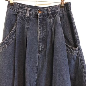 Vintage Cherokee Denim Jean Skirt with Pockets Women's 8